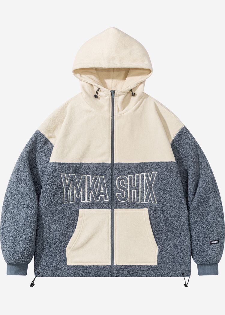 Худи YMKASHIX Little Lamb Zip серо-синий/белый