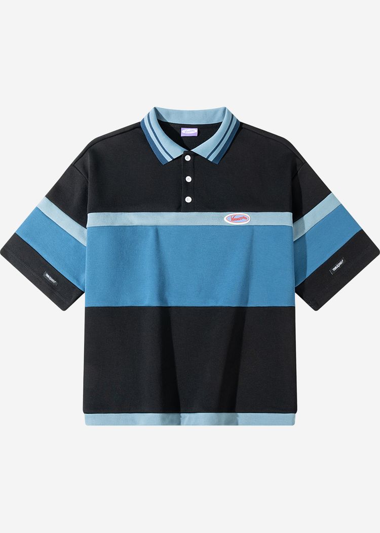 Рубашка поло YMKASHIX пыльно-синий