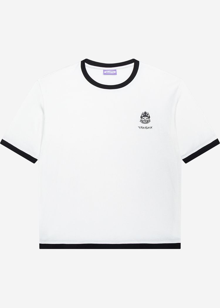 Футболка YMKASHIX HELLCOME logo белая