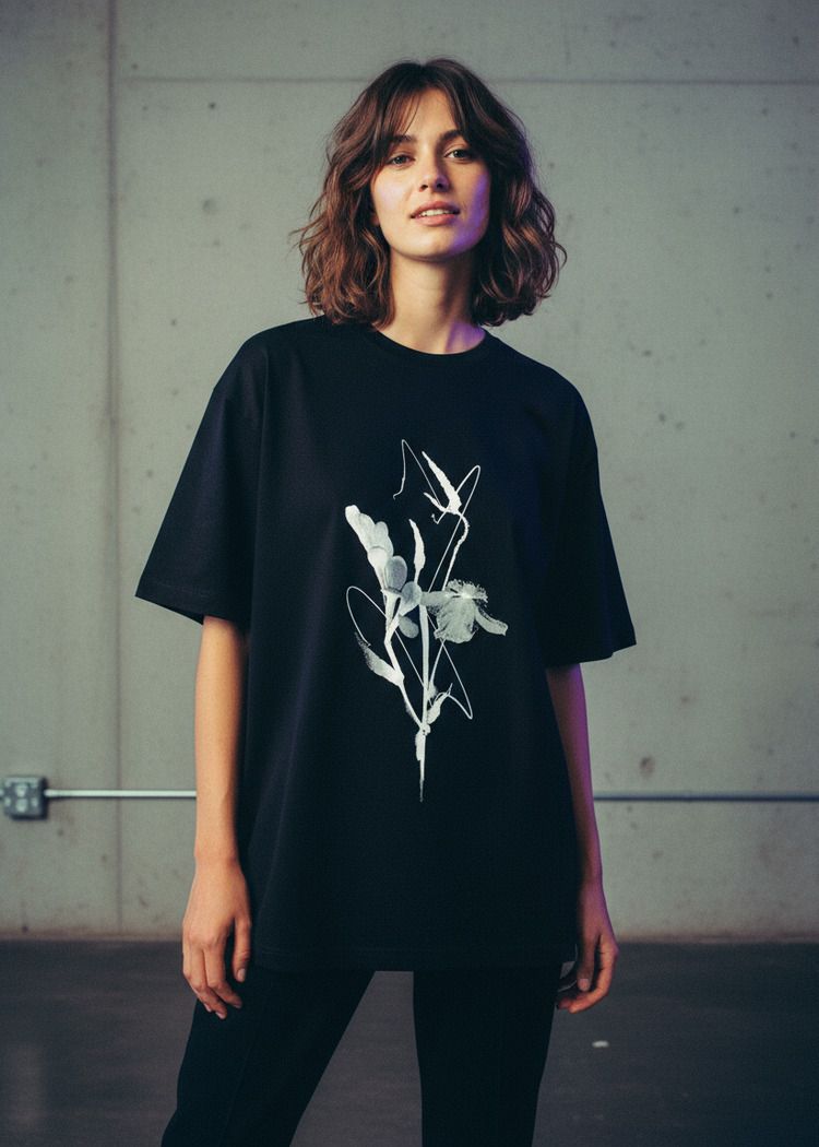 Футболка женская Dead Flower черная