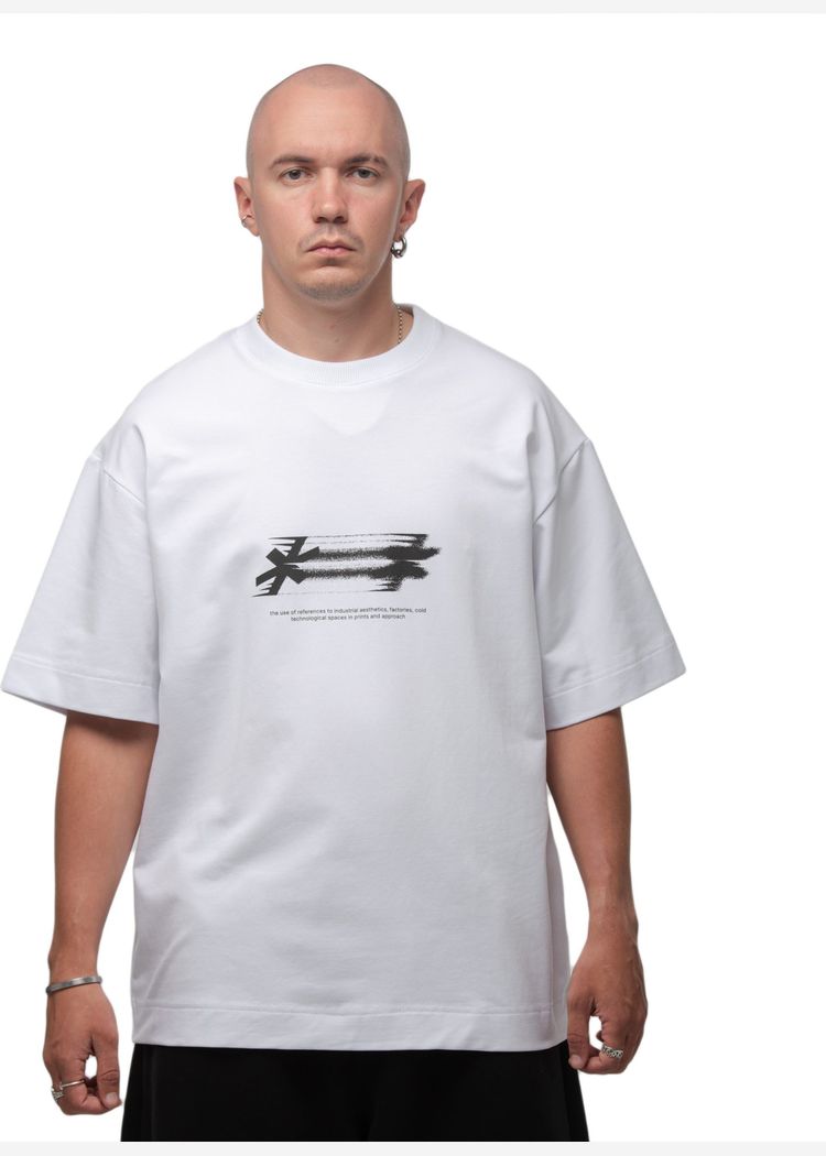 Футболка Hood weather белая мужская