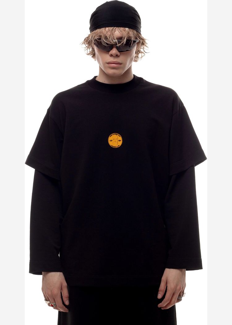 Лонгслив Coin черный мужской