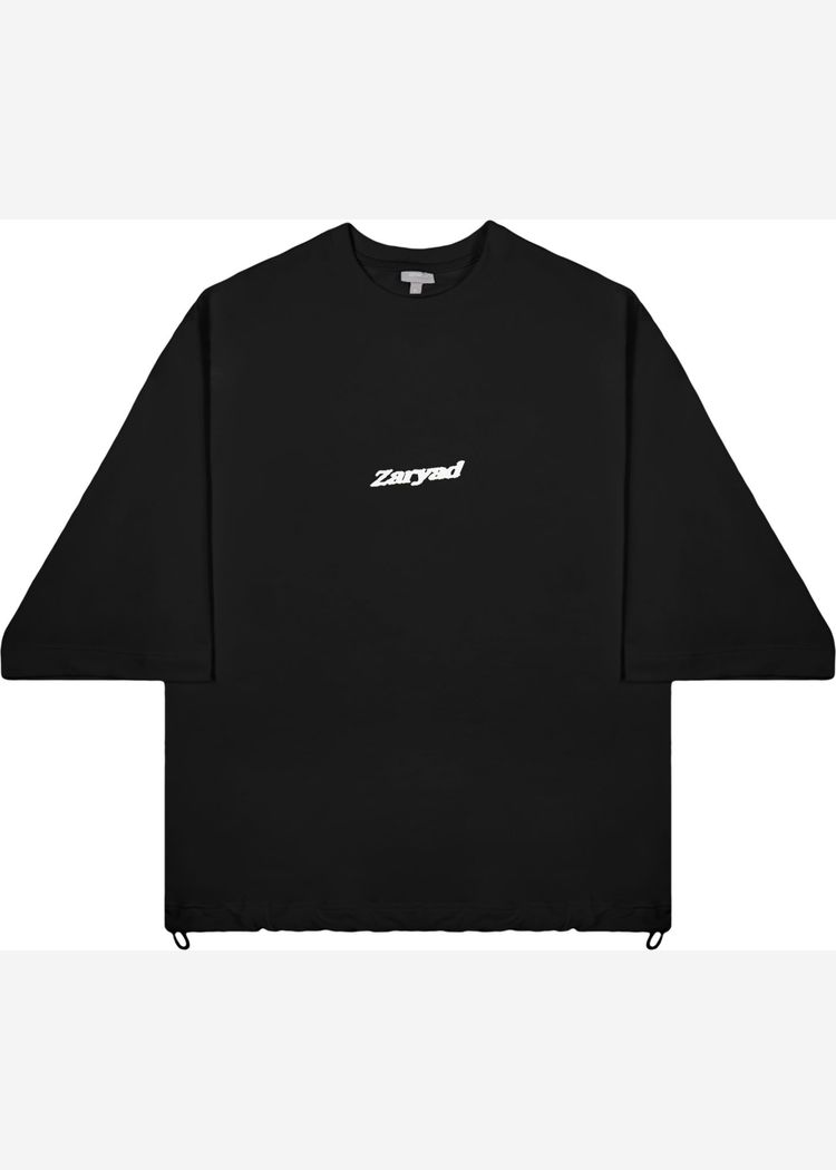 Футболка 3/4 Zaryad basic черная мужская