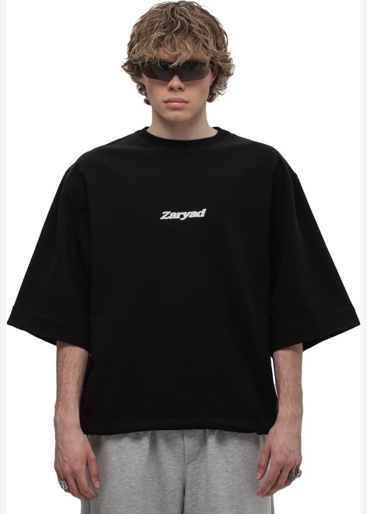 Футболка 3/4 Zaryad basic черная мужская