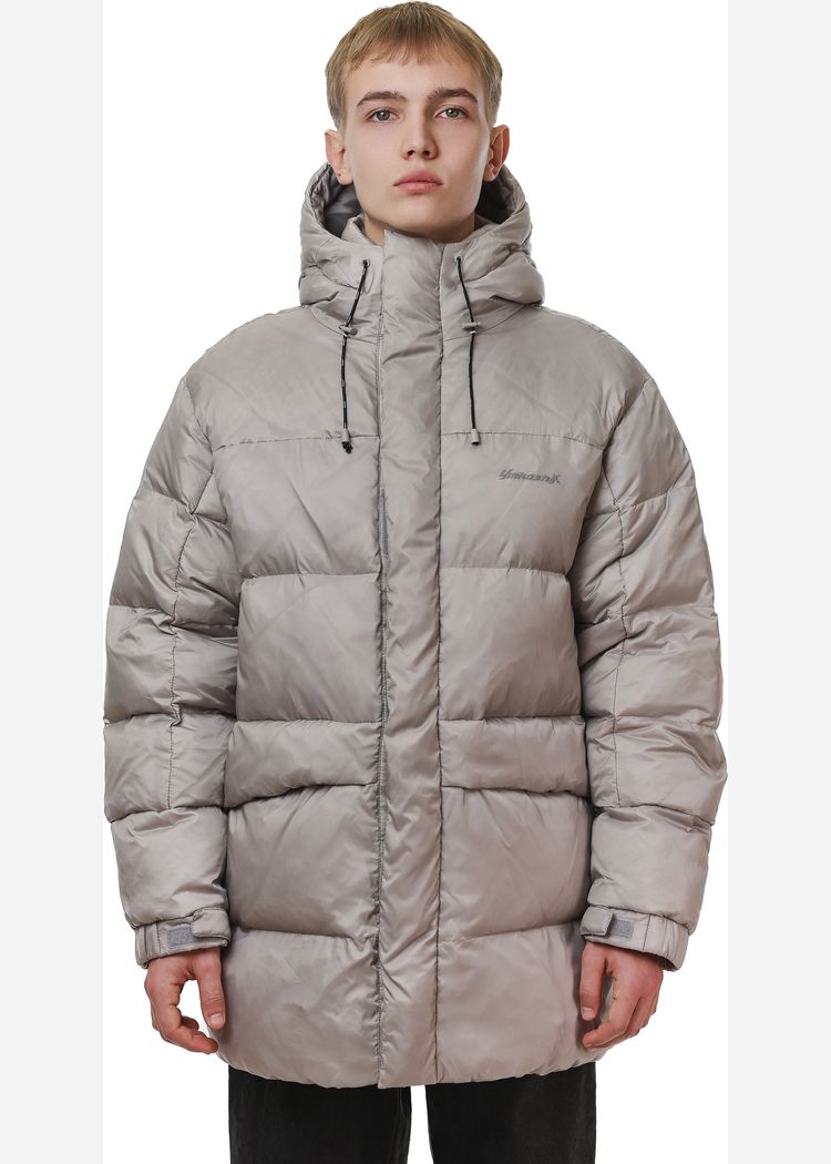 Пуховик YMKASHIX Star светло-серый мужской