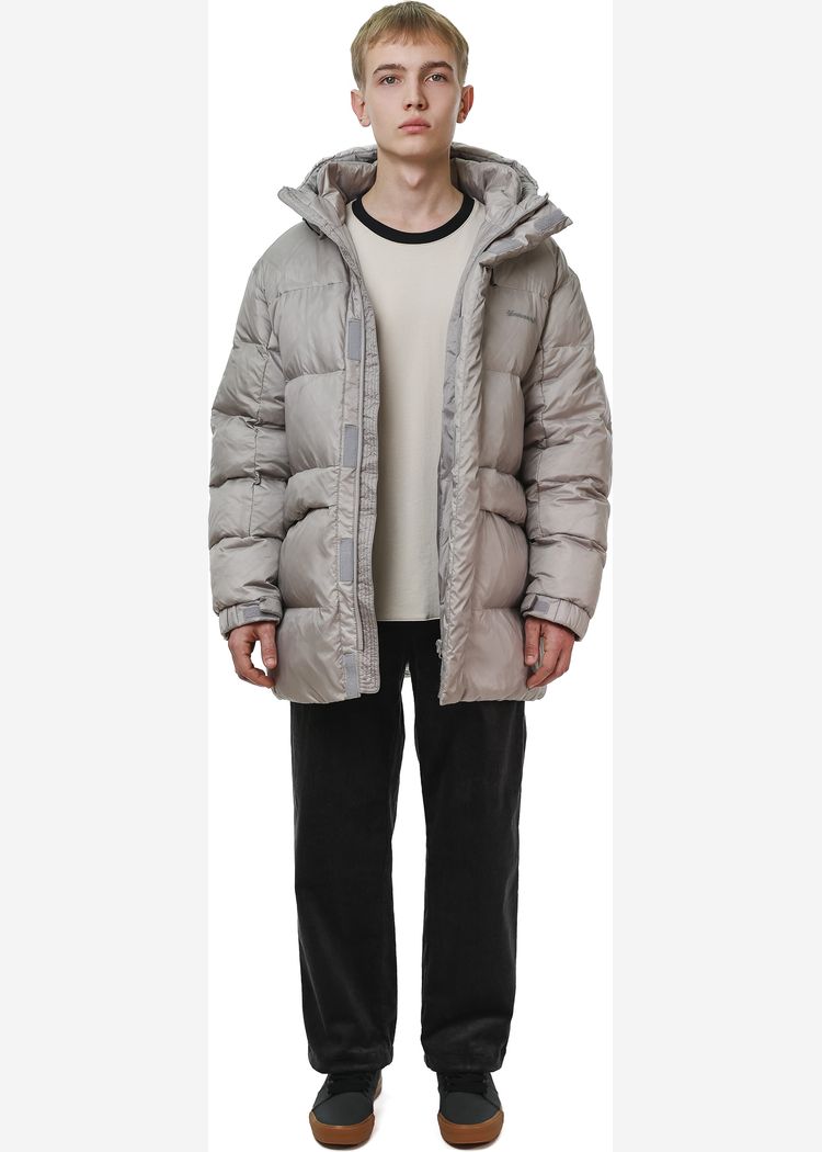 Пуховик YMKASHIX Star светло-серый мужской