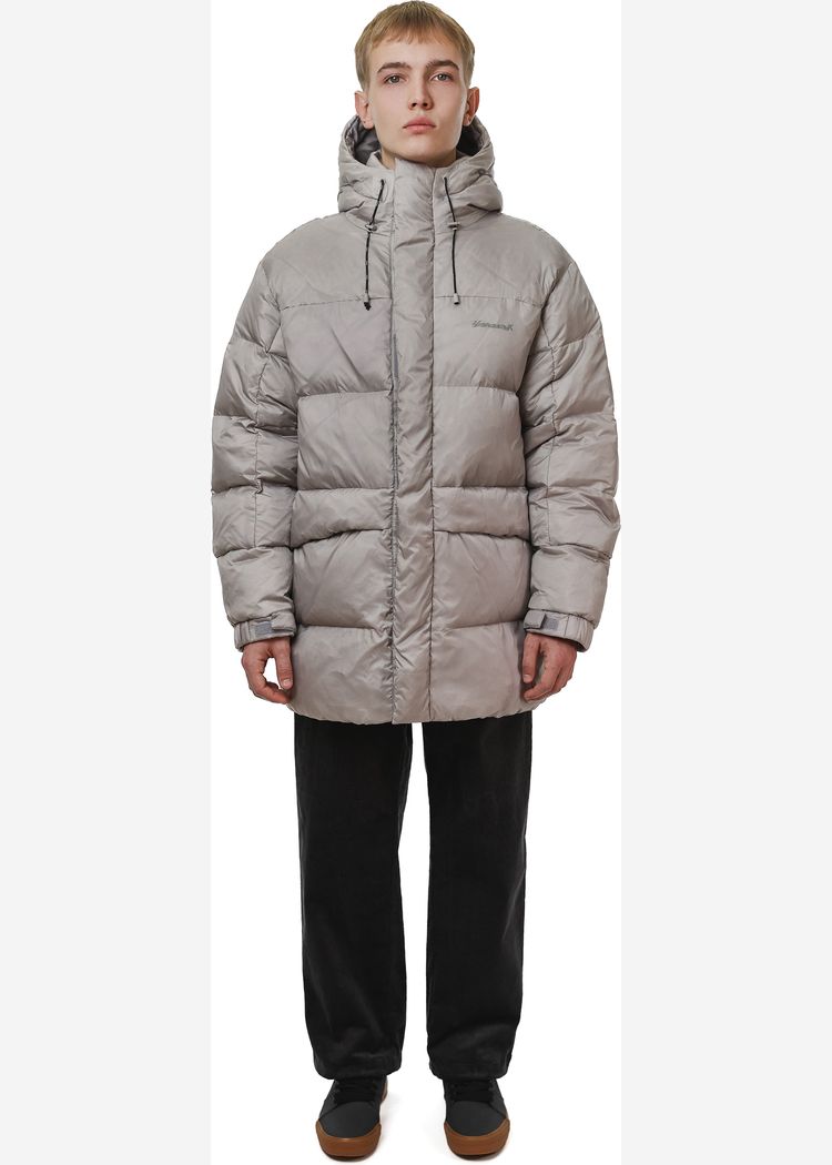 Пуховик YMKASHIX Star светло-серый мужской