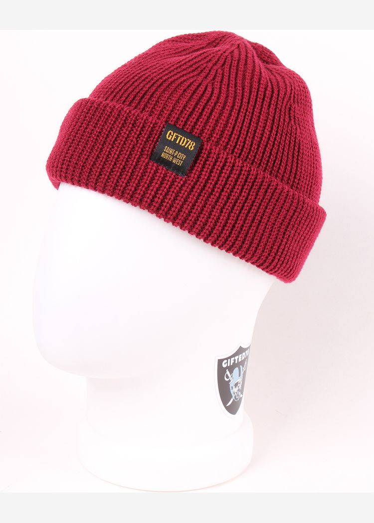 Шапка GIFTED78 NOIR/167 бордовая