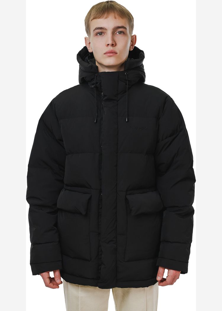 Пуховик YMKASHIX HTF Logo черный мужской