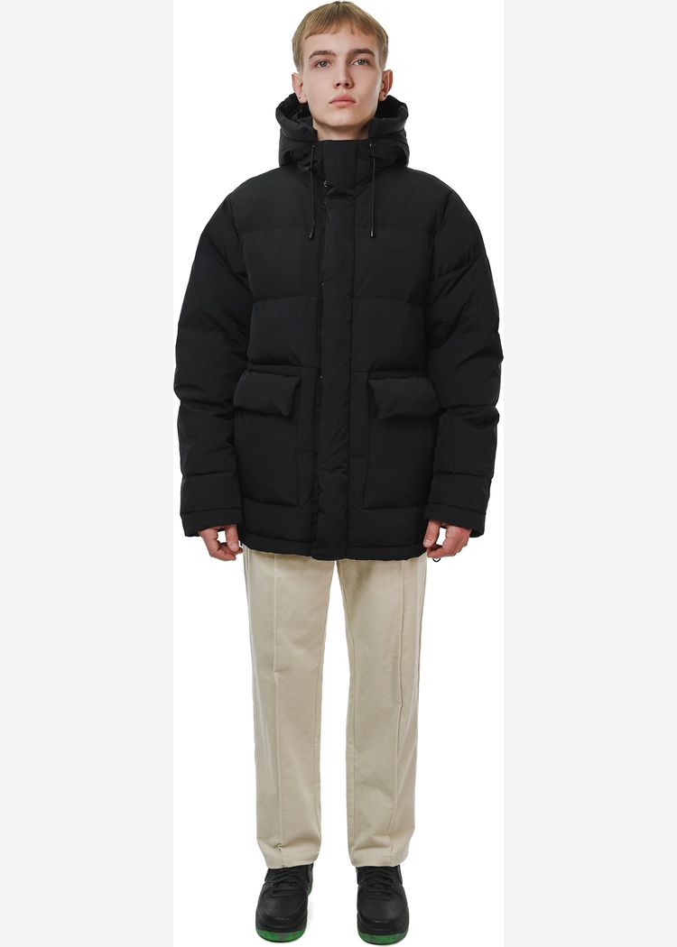 Пуховик YMKASHIX HTF Logo черный мужской