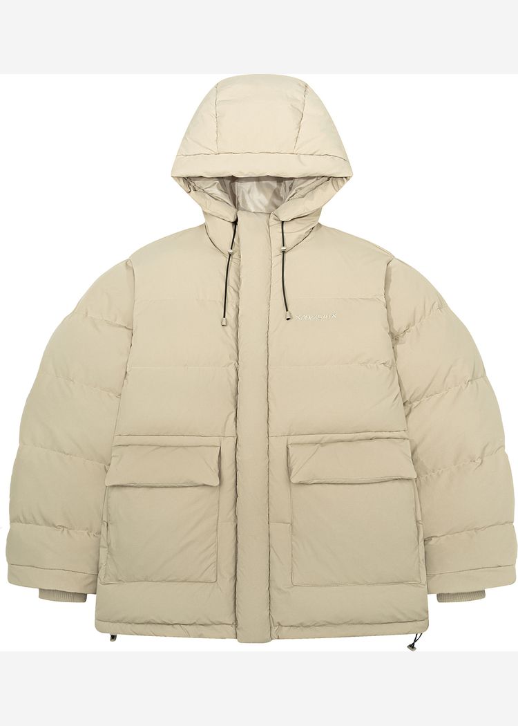 Пуховик YMKASHIX HTF Logo песочный мужской