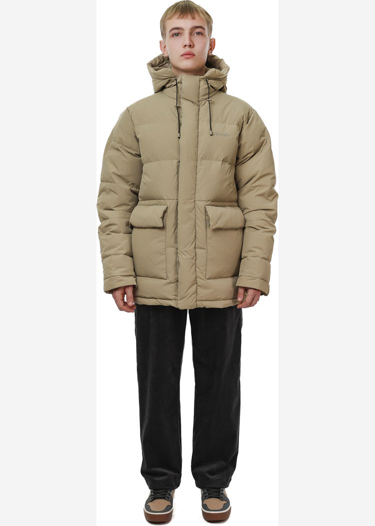 Пуховик YMKASHIX HTF Logo песочный мужской