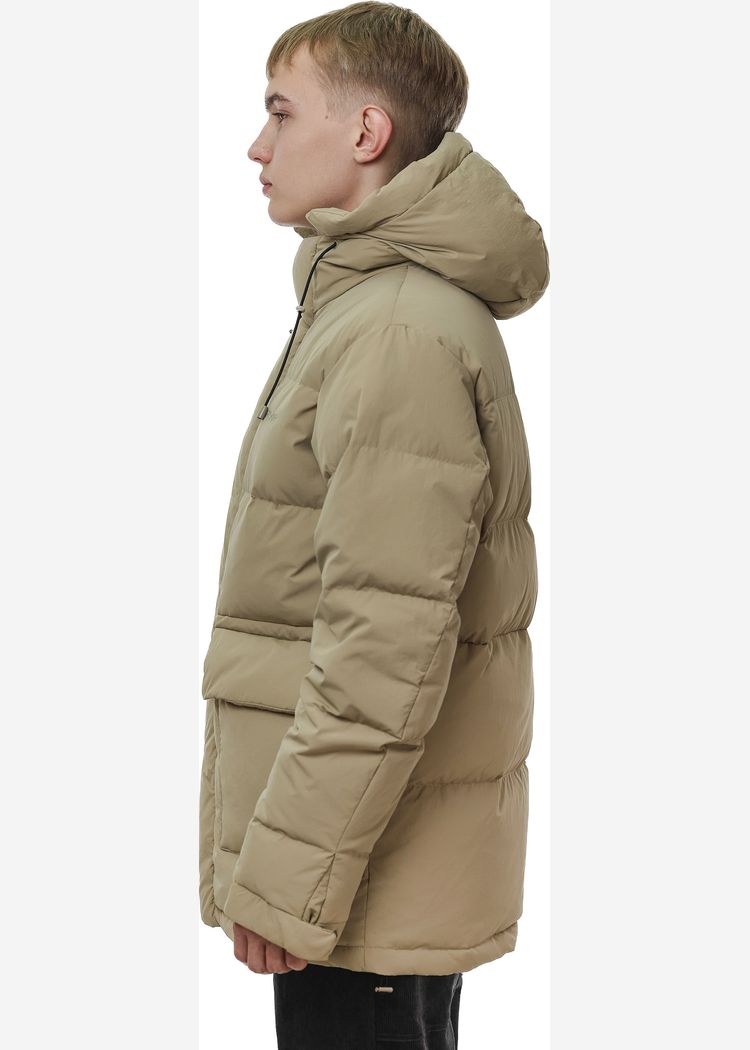 Пуховик YMKASHIX HTF Logo песочный мужской