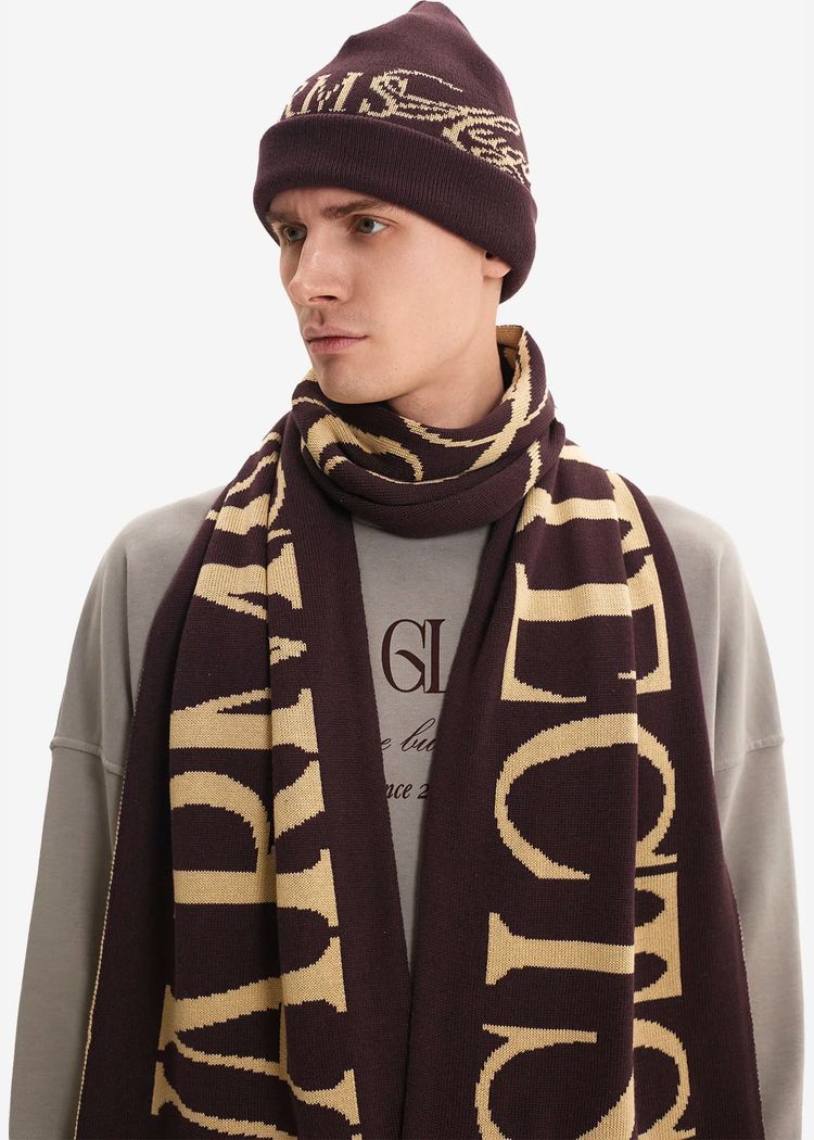 Шапка Warms Hugs Protects Beanie Violet винная мужская