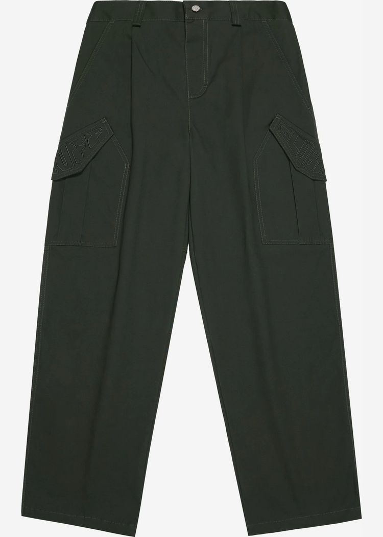 Брюки Ruff Cargo Pants Dark Green темно-зеленые