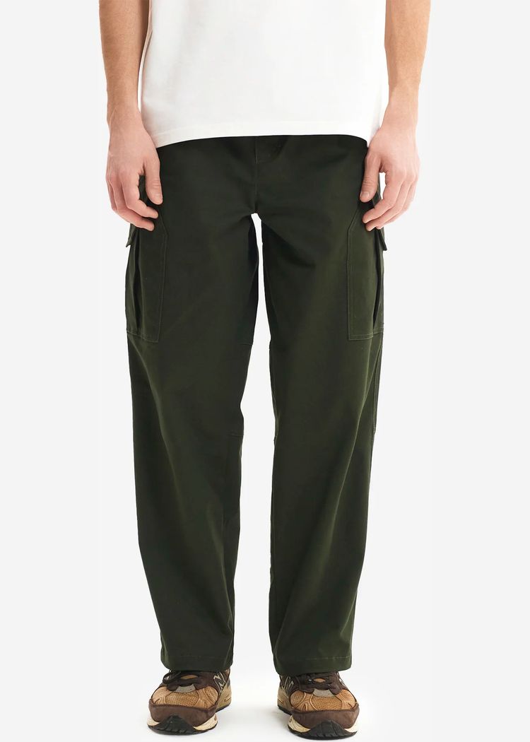 Брюки Ruff Cargo Pants Dark Green темно-зеленые