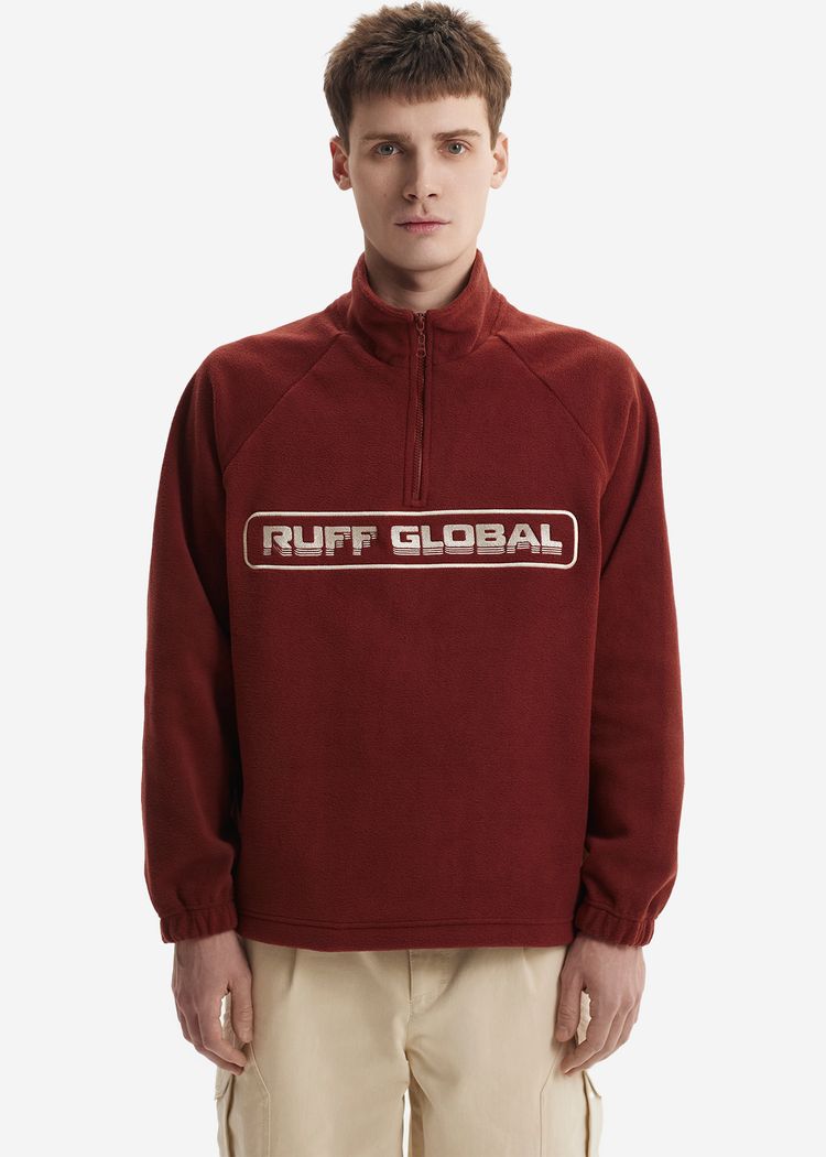 Толстовка Halfzip Fleece Jacket Brick кирпичная мужская