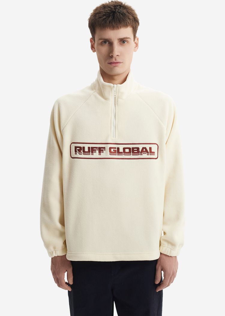 Толстовка Halfzip Fleece Jacket Cream кремовая мужская