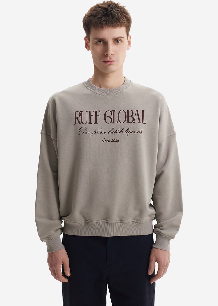 Свитшот Oversized Sweatshirt Grey серый мужской