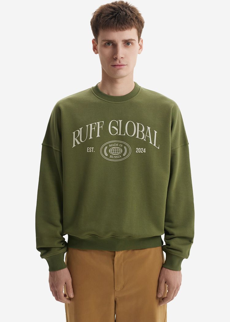 Свитшот Oversized Sweatshirt Khaki хаки мужской