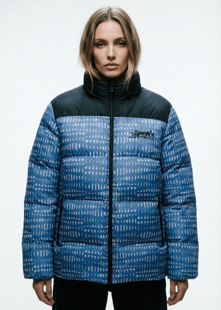 Куртка ANTEATER Downjacket Светоотражающая Print Blue