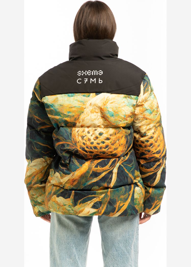Куртка С7МЬ x Sxema Organic Green зеленая женская