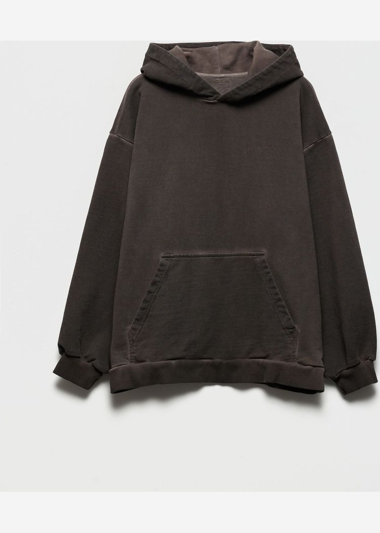 Худи GD с вышивкой Washed Brown женское 