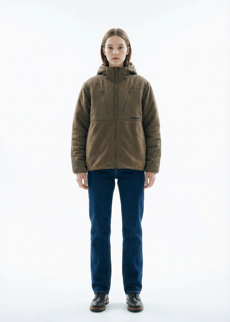 Худи YMKASHIX Zip Ranger коричневое женское