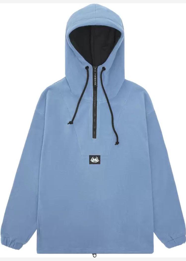 Худи Hook "Лого" Халфзип синее женское