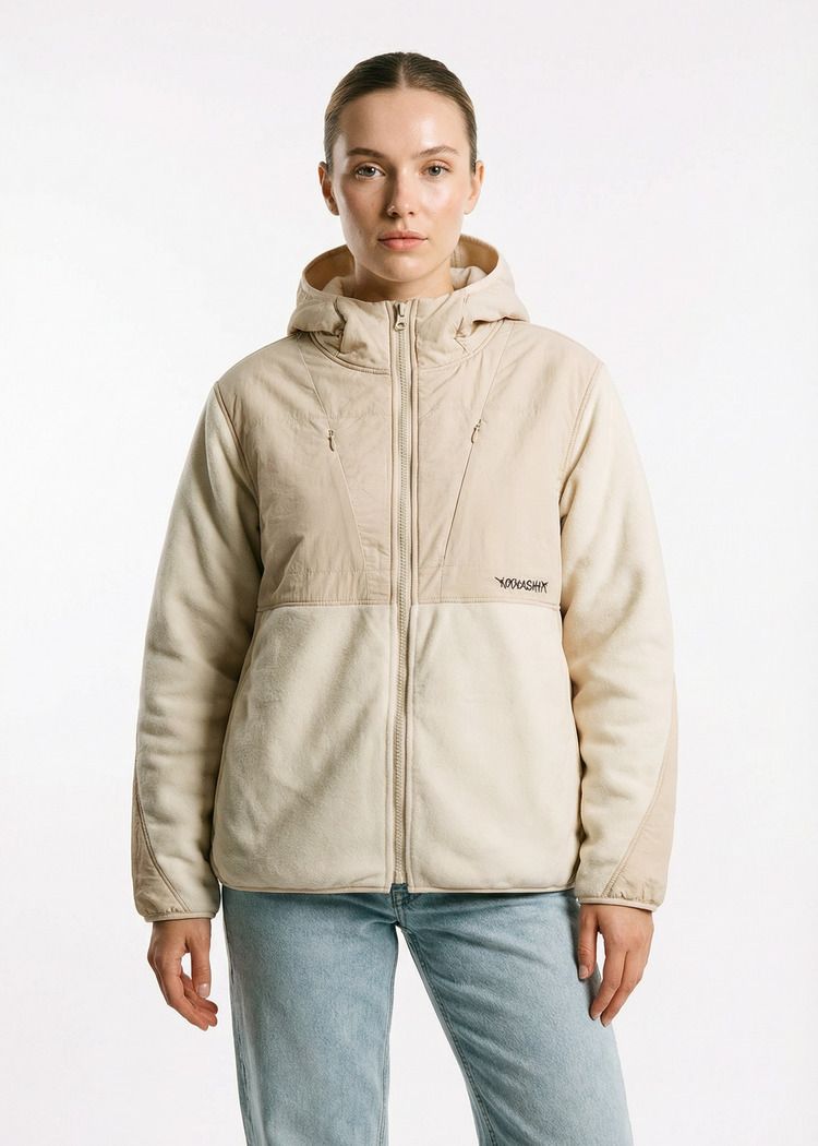 Худи YMKASHIX Zip Ranger бежевое женское