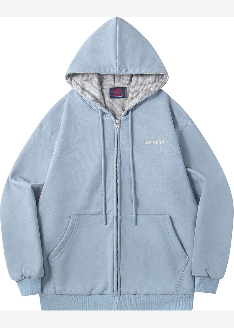 Зип худи YMKASHIX HTF пыльно-синий/серый женское