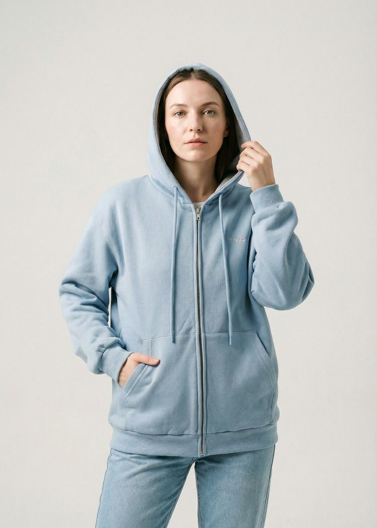 Зип худи YMKASHIX HTF пыльно-синий/серый женское