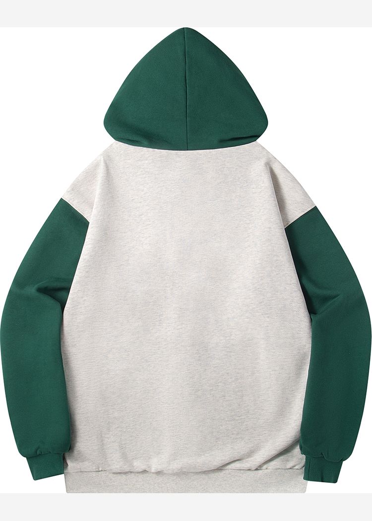 Зип худи YMKASHIX HTF светло-серое/зеленое женское