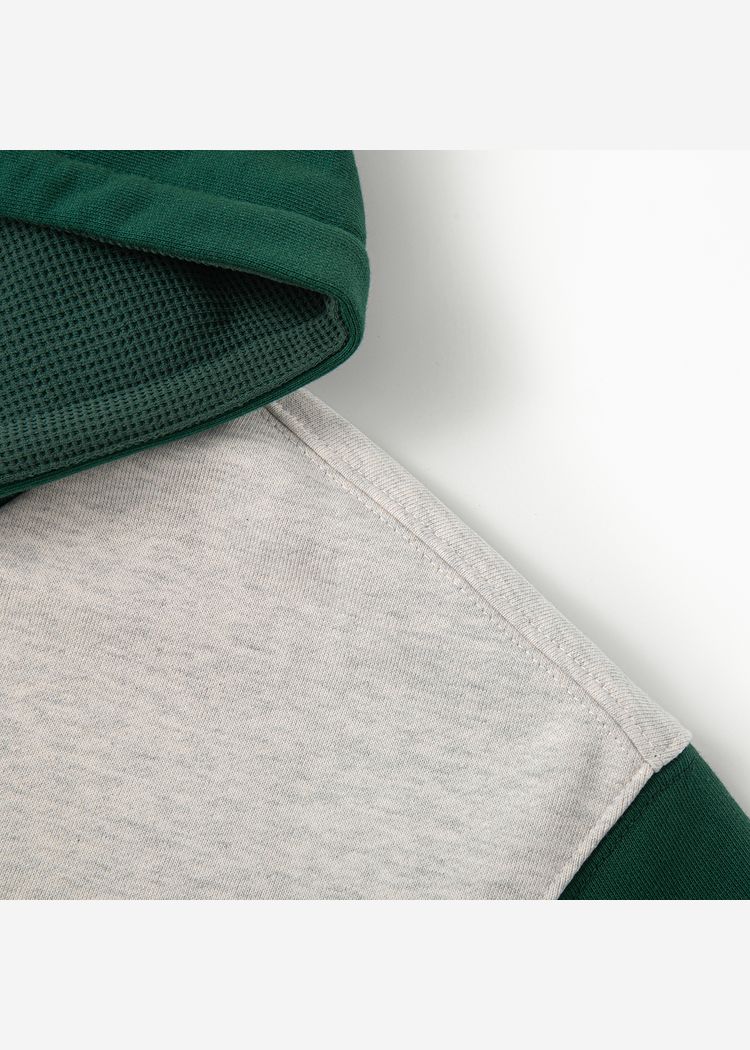 Зип худи YMKASHIX HTF светло-серое/зеленое женское