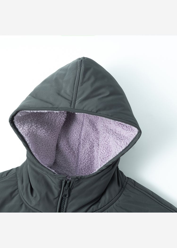 Куртка двухсторонняя YMKASHIX графитовая/пурпурная женская