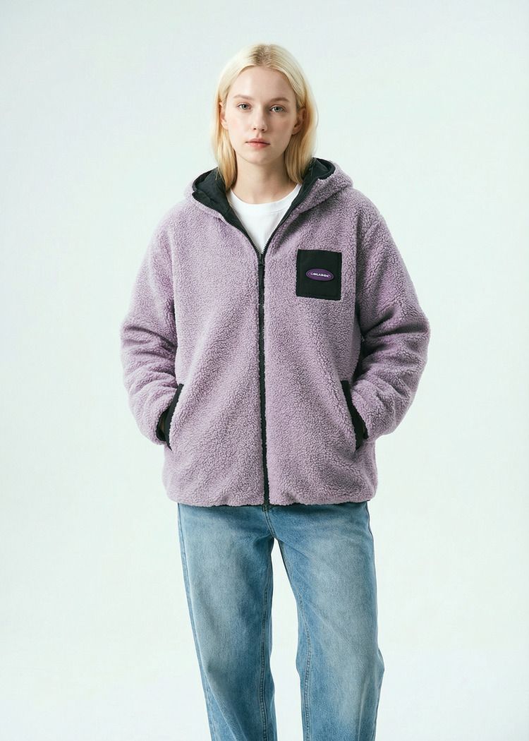 Куртка двухсторонняя YMKASHIX графитовая/пурпурная женская