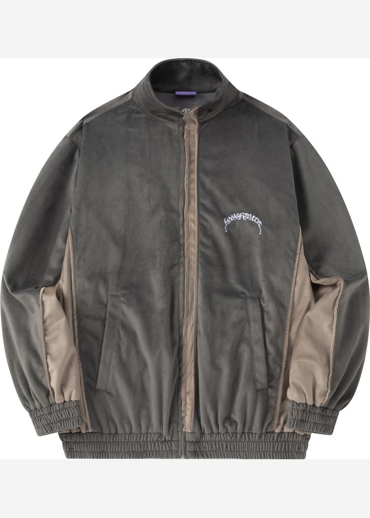 Олимпийка велюровая YMKASHIX Puff серая женская