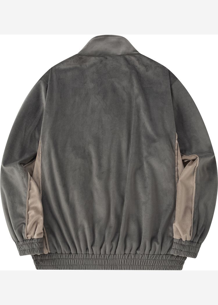 Олимпийка велюровая YMKASHIX Puff серая женская