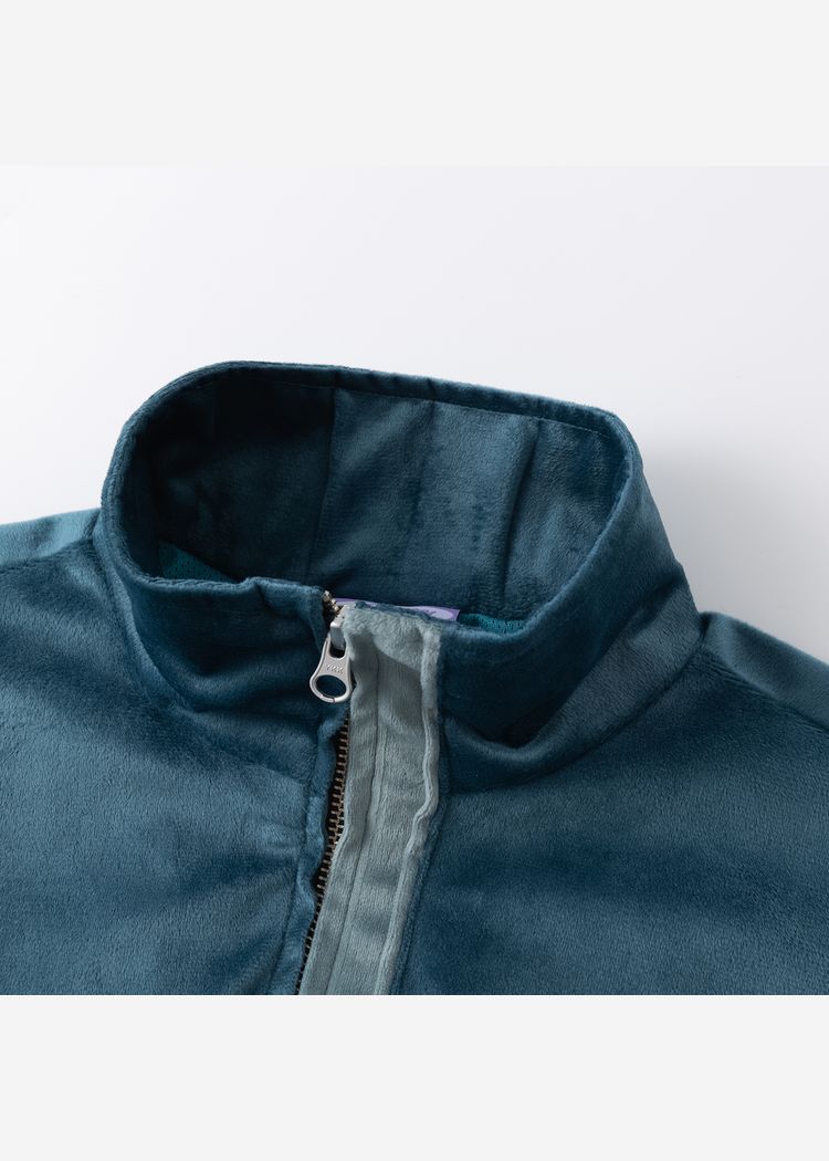 Олимпийка велюровая YMKASHIX Puff темно-синяя женская