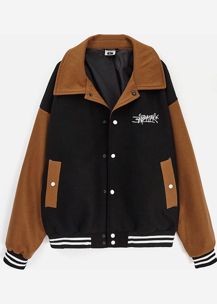 Куртка ANTEATER Collegejkt черно-коричневая женская