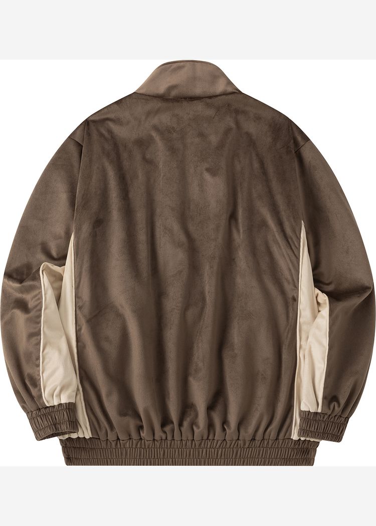 Олимпийка велюровая YMKASHIX Puff коричневая женская