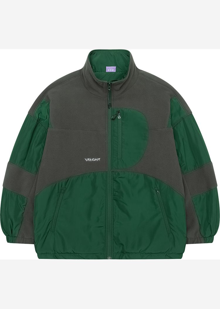 Куртка флисовая YMKASHIX Ranger серый/зеленый женская