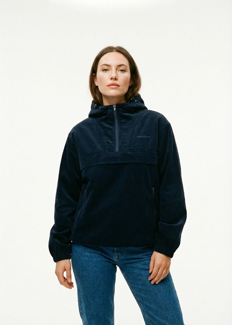 Анорак YMKASHIX Velvet темно-синий женский