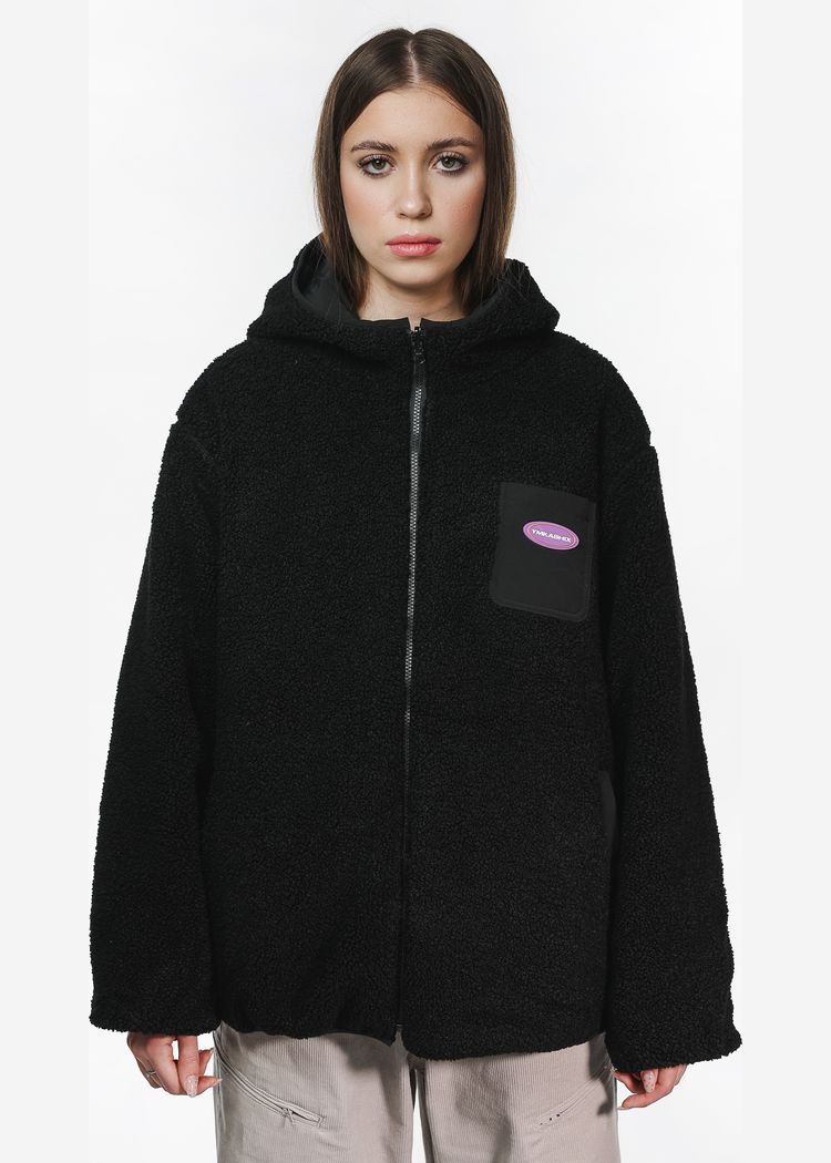 Куртка YMKASHIX двухсторонняя черная женская