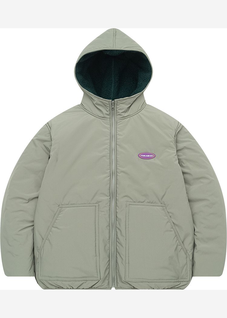 Куртка YMKASHIX двухсторонняя зеленая женская