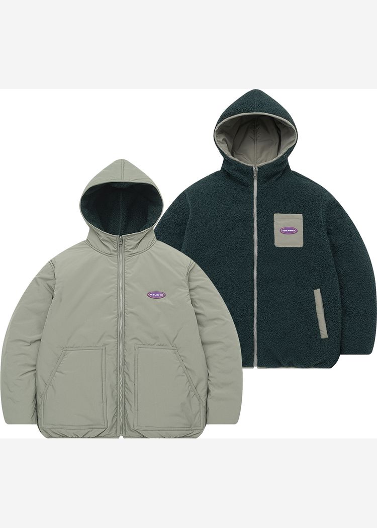 Куртка YMKASHIX двухсторонняя зеленая женская