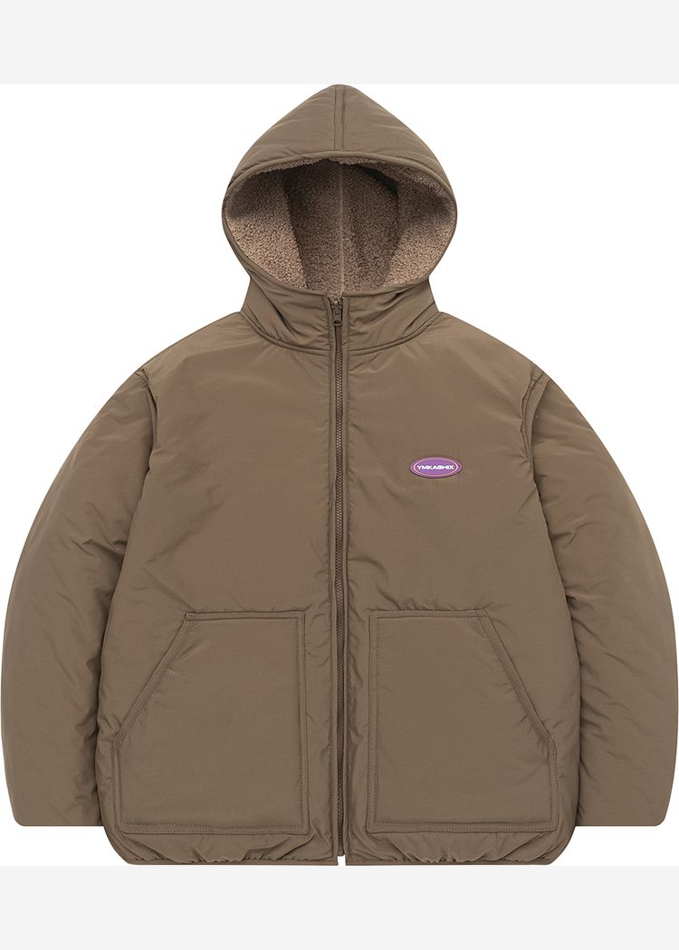 Куртка YMKASHIX двухсторонняя коричневая женская