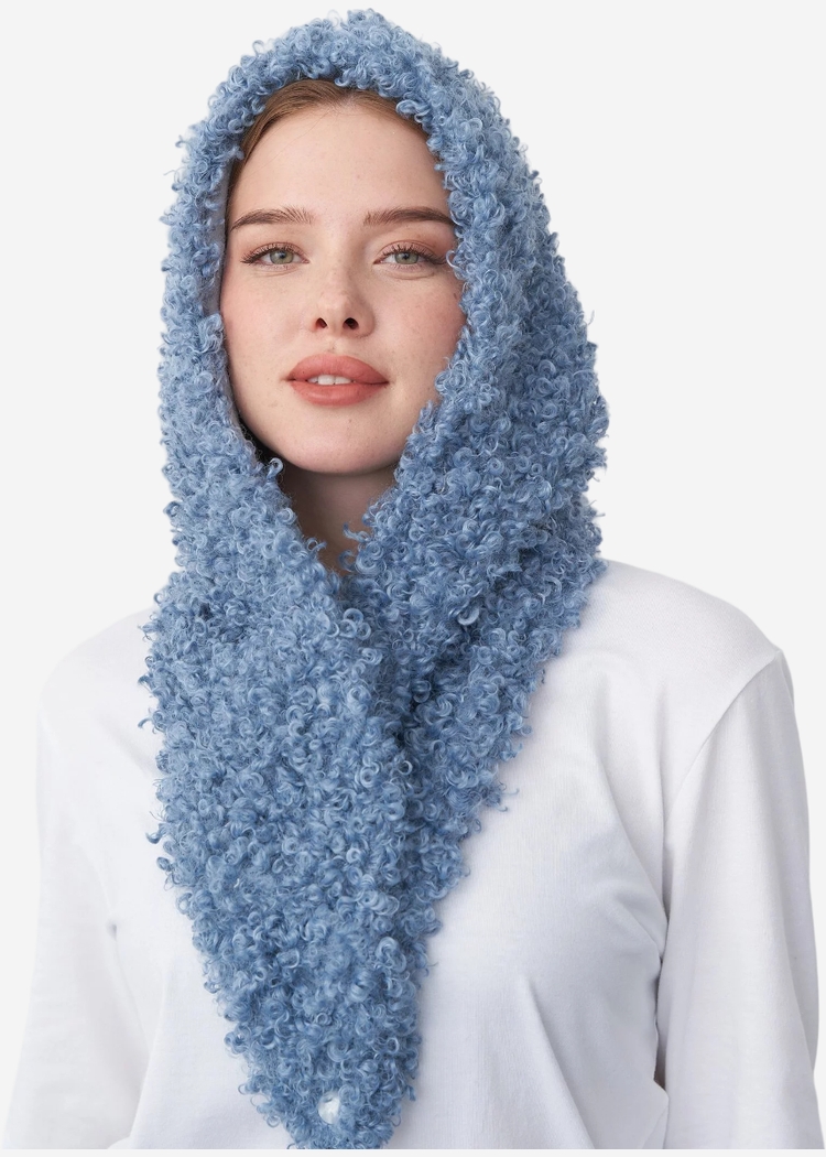 Косынка голубая SNOODLY barashek blue