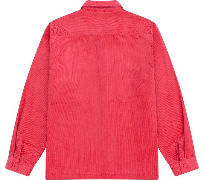 Рубашка YMKASHIX Velvet Button багровая