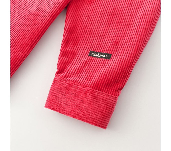 Рубашка YMKASHIX Velvet Button багровая